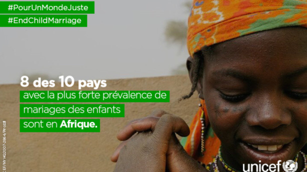 MARIAGE DES ENFANTS :  L’Afrique de l'Ouest et du Centre mettra plus de 100 ans pour mettre fin à la pratique