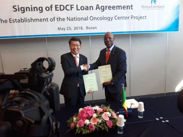 Projet du centre national d’oncologie : Korea Eximbank octroie un prêt  de 85,5 millions de dollars Projet du centre national d’oncologie : Korea Eximbank octroie un prêt  de 85,5 millions de dollars