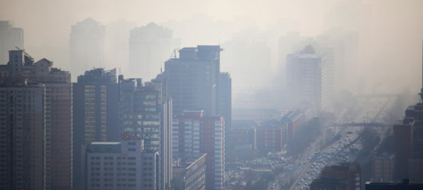 Dans des villes comme Beijing, en Chine, la pollution de l'air est un problème sanitaire majeur Dans des villes comme Beijing, en Chine, la pollution de l'air est un problème sanitaire majeur
