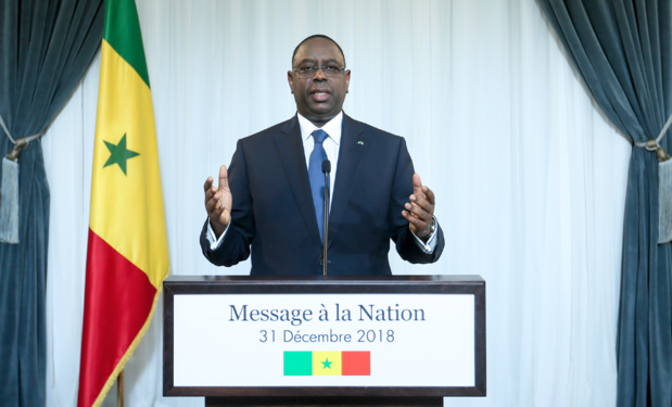 MESSAGE A LA NATION  DE SON EXCELLENCE MONSIEUR LE PRESIDENT MACKY SALL     A L'OCCASION DU NOUVEL AN