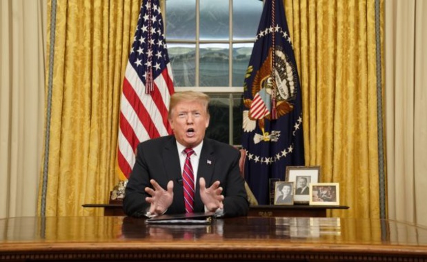«Shutdown»: Trump et les démocrates continuent leur bras de fer sur le mur à la télévision