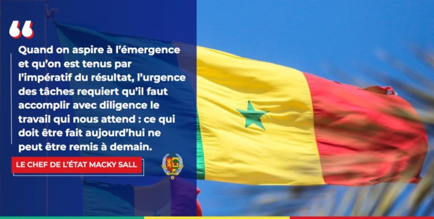 MACKY SALL APPELLE À ’’FORGER L’IMAGE D’UN NOUVEAU SÉNÉGAL ’’