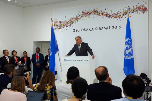 Au G20, Guterres appelle à accélérer l’action pour le climat et le développement durable Au G20, Guterres appelle à accélérer l’action pour le climat et le développement durable
