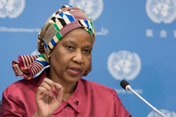 Photo ONU/Mark Garten La Directrice exécutive d'ONU-Femmes, Phumzile Mlambo-Ngcuka (archives).