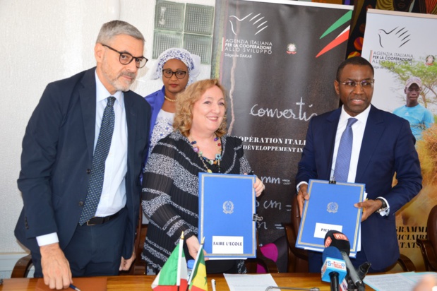 Coopération au développement : Le Sénégal et l’Italie signent quatre accords de financement
