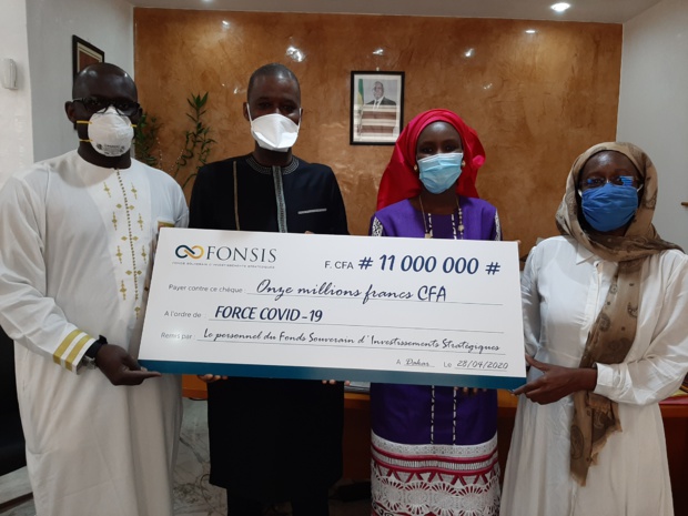 Contribution à la lutte le coronavirus :  Le personnel du Fonsis remet 11 millions FCFA
