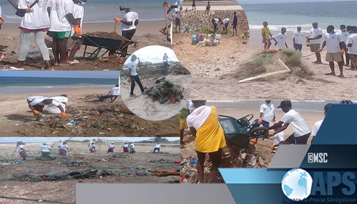 Mbour : la CAOPA nettoie le littoral pour contribuer à la régénération de la ressource halieutique
