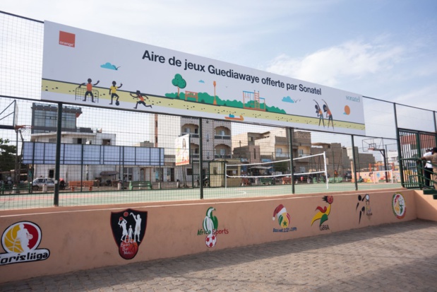 Bien-être communautaire :  Sonatel dote Guédiawaye d’une aire de jeu multifonctionnelle