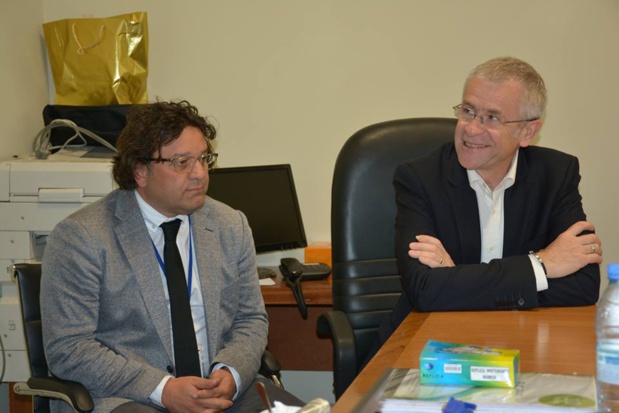 Askin Demir à gauche et  Xavier Mary à droite