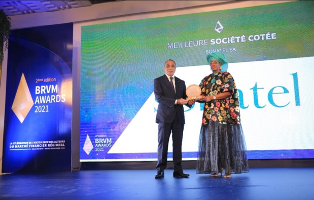 Brvm Awards 2021 : Le groupe Sonatel s’empare du prix de la « Meilleure Société Cotée » du marché financier régional