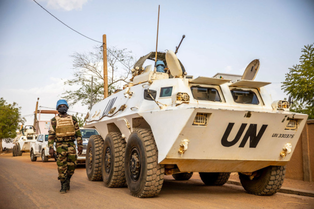 MINUSMA/Harandane Dicko Des Casques bleus de la MINUSMA en patrouille dans l'est du Mali.