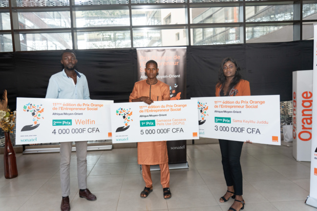 11ème édition du Prix Orange de l’entrepreneur social en Afrique et au Moyen Orient : 12 millions et un accompagnement technique pour les trois lauréats, au Sénégal 11ème édition du Prix Orange de l’entrepreneur social en Afrique et au Moyen Orient : 12 millions et un accompagnement technique pour les trois lauréats, au Sénégal