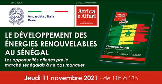 Développement des énergies renouvelables au Sénégal : Les opportunités du secteur présentées aux acteurs sénégalais et italiens