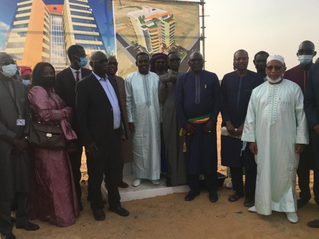 Pose de la première pierre de son siège annexe : La Sonatel poursuit ses investissements de 13 milliards de FCFA au pôle urbain de Diamniadio Pose de la première pierre de son siège annexe : La Sonatel poursuit ses investissements de 13 milliards de FCFA au pôle urbain de Diamniadio