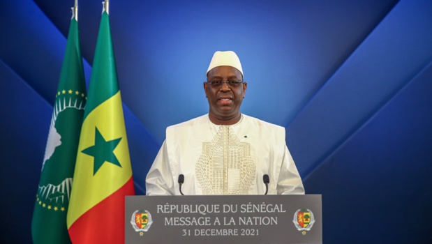 Macky Sall lors de son Discours de nouvel an : « Le gouvernement est dans le temps de l’action et du travail » Macky Sall lors de son Discours de nouvel an : « Le gouvernement est dans le temps de l’action et du travail »