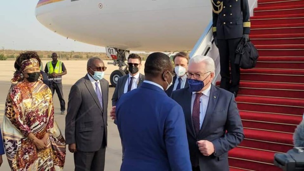 Visite officielle au Sénégal : Arrivée du président allemand, Frank Walter Steinmeir Visite officielle au Sénégal : Arrivée du président allemand, Frank Walter Steinmeir