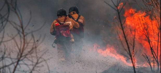 Unsplash/Mikhail Serdyukov Le changement climatique accroît le risque de temps chaud et sec, susceptible d'alimenter les incendies de forêt.