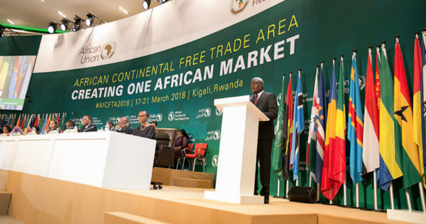 Le développement commercial en cours de l'Afrique