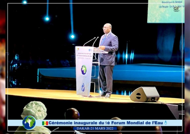 Ouverture du 9e forum mondial de l’eau à Dakar : Macky Sall appelle à une prise de conscience internationale sur les risques de conflits liés à l’eau Ouverture du 9e forum mondial de l’eau à Dakar : Macky Sall appelle à une prise de conscience internationale sur les risques de conflits liés à l’eau