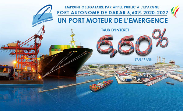 Remboursement de dettes : Le Port Autonome de Dakar va décaisser la somme de 1,980 milliard de FCFA le 19 avril Remboursement de dettes : Le Port Autonome de Dakar va décaisser la somme de 1,980 milliard de FCFA le 19 avril