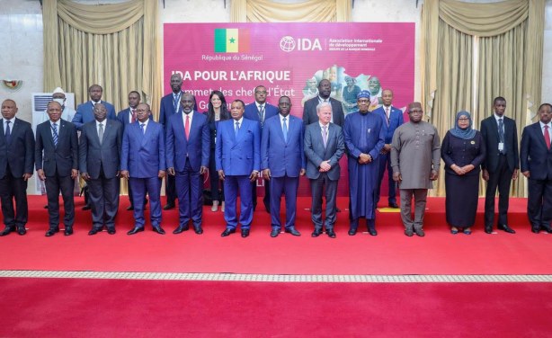 Photo de famille lancement officiel du programme IDA-20, le jeudi 7 juillet 2022 à Dakar