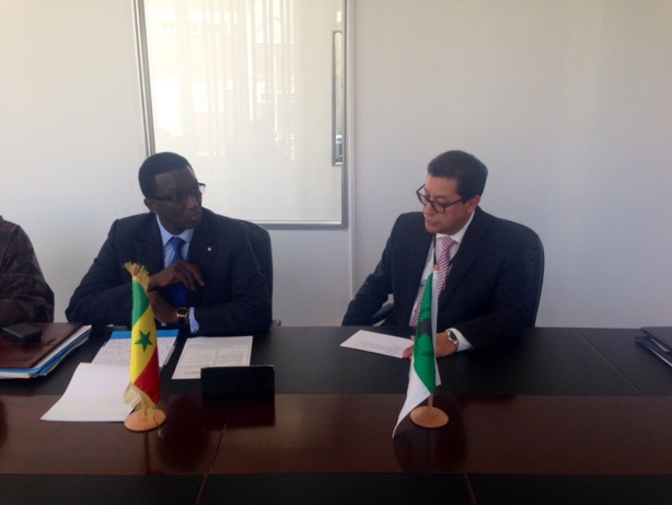 Monsieur Amadou BA, ministre de l’Economie et des Finances du Sénégal et  Monsieur Aly ABOU-SABAA, Vice-président de la Banque Africaine de Développement