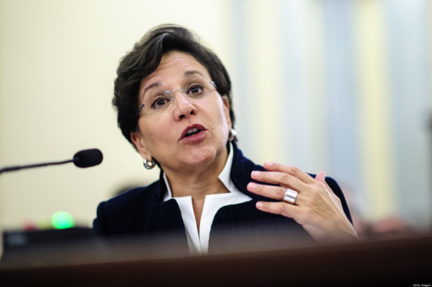 La secrétaire d’Etat au Commerce, Penny Pritzker La secrétaire d’Etat au Commerce, Penny Pritzker