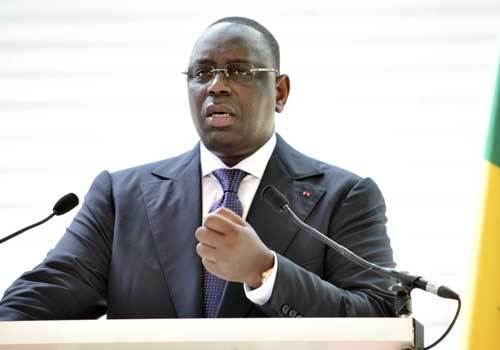 Le président sénégalais Macky Sall , optimiste pour l'émergence de l'Afrique Le président sénégalais Macky Sall , optimiste pour l'émergence de l'Afrique
