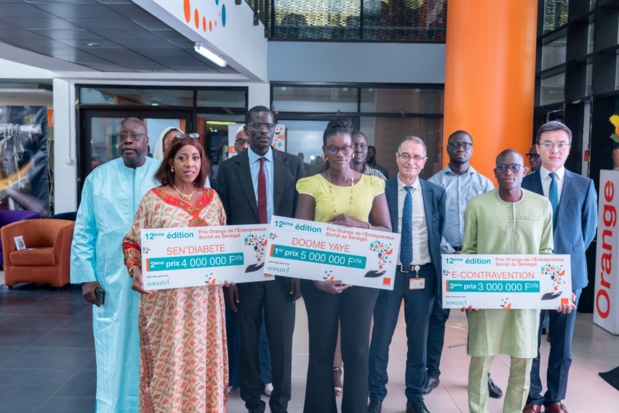 Prix Orange de l’entrepreneur social en Afrique et au Moyen-Orient : Doom Yaye, Sen’Diabete et E-Contravention primées au Sénégal Prix Orange de l’entrepreneur social en Afrique et au Moyen-Orient : Doom Yaye, Sen’Diabete et E-Contravention primées au Sénégal