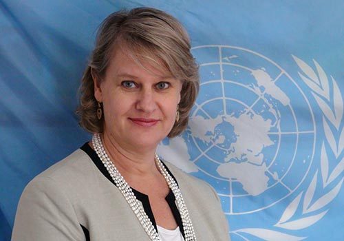 Andrée Wojnar Diagne, représentante résidente du Fonds des nations unies pour la population, Andrée Wojnar Diagne, représentante résidente du Fonds des nations unies pour la population,