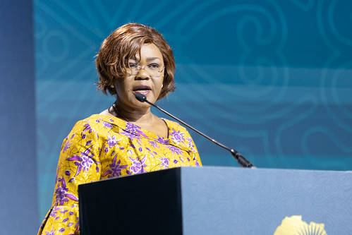 Mme Nialé Kaba, ministre ivoirienne du Plan et du Développement à la cérémonie d'ouverture de l"Africa Investment Forum 2022 à Abidjan Mme Nialé Kaba, ministre ivoirienne du Plan et du Développement à la cérémonie d'ouverture de l"Africa Investment Forum 2022 à Abidjan