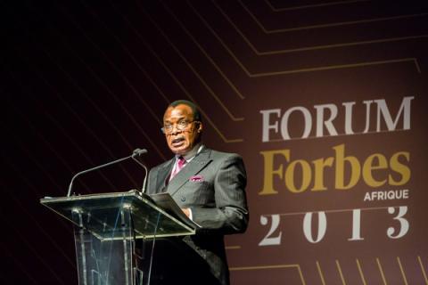 Denis Sassou N'Guesso, Président de la République du Congo au forum économique Forbes Africa en 2013 Denis Sassou N'Guesso, Président de la République du Congo au forum économique Forbes Africa en 2013