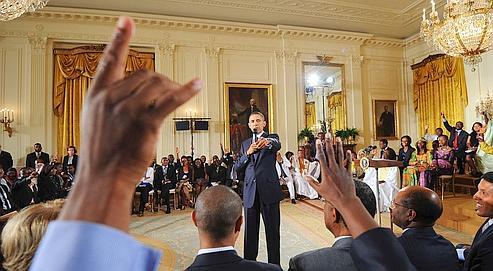 Le patron de la Maison-Blanche devant 500 jeunes leaders africains Le patron de la Maison-Blanche devant 500 jeunes leaders africains