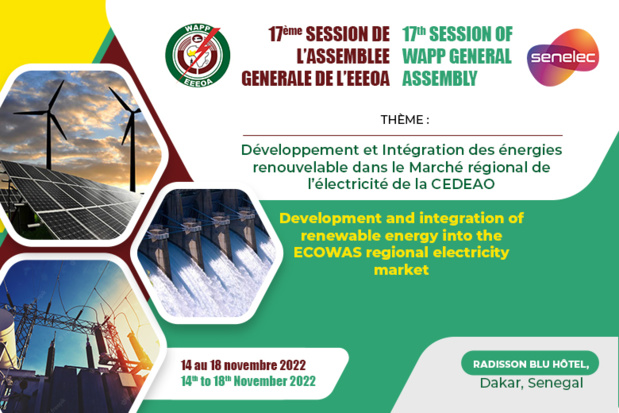 17ème Assemblée générale de l’Eeeoa : L’intégration des énergies renouvelables dans le marché régional de l’électricité au menu