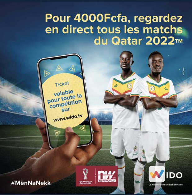 Coupe du monde Qatar 2022 : La plateforme «Wido » diffusera l’intégralité des 64 matches
