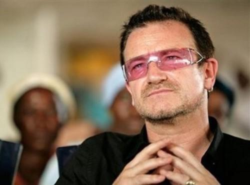 Le Chanteur Bono, fondateur de l'association britannique ONE Le Chanteur Bono, fondateur de l'association britannique ONE