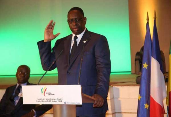 Le président Macky Sall au forum de Paris