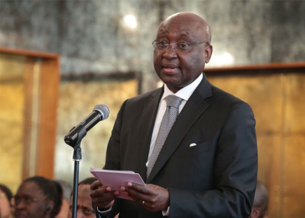 Dr Donald Kaberuka, Président de La Banque Africaine de Développement lors de son discours Dr Donald Kaberuka, Président de La Banque Africaine de Développement lors de son discours