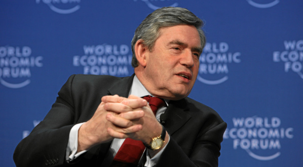 Gordon Brown, ancien Premier ministre du Royaume-Uni, envoyé spécial de l'ONU pour l'éducation mondiale.