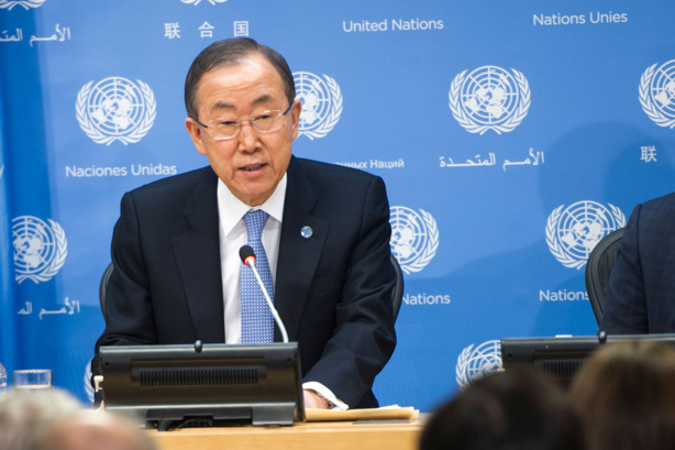 Le Secrétaire général des Nations Unies, Ban Ki-moon