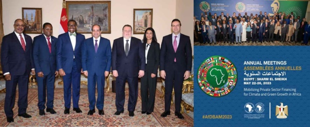 Appui à l’Afrique pour faire face à l’impact des défis économiques : Le président égyptien salue l’action du groupe de la Bad