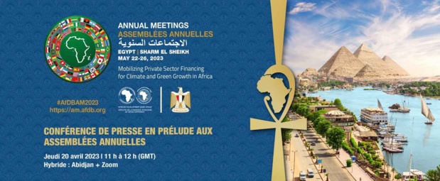 Assemblées annuelles de la Banque africaine de développement : Une conférence de presse prévue le 20 avril prochain Assemblées annuelles de la Banque africaine de développement : Une conférence de presse prévue le 20 avril prochain