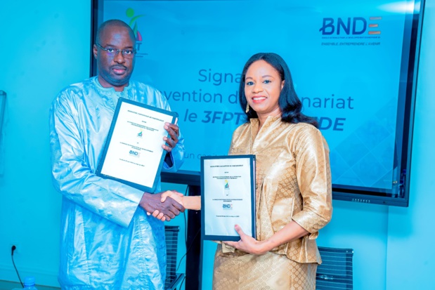 Développement économique et l’inclusion financière des Pme-Pmi : La Bnde et le 3Fpt signent une convention de partenariat Développement économique et l’inclusion financière des Pme-Pmi : La Bnde et le 3Fpt signent une convention de partenariat
