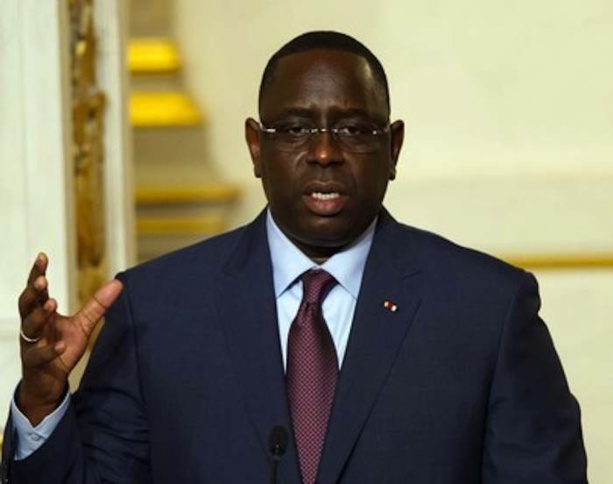 Macky Sall, president de la Republique du Senegal