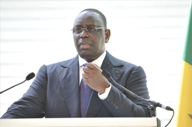 Le chef de l'Etat du Senegal  Macky Sall,