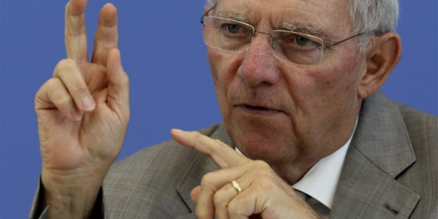 Le ministre fédéral allemand des Finances, Wolfgang Schäuble, est inflexible