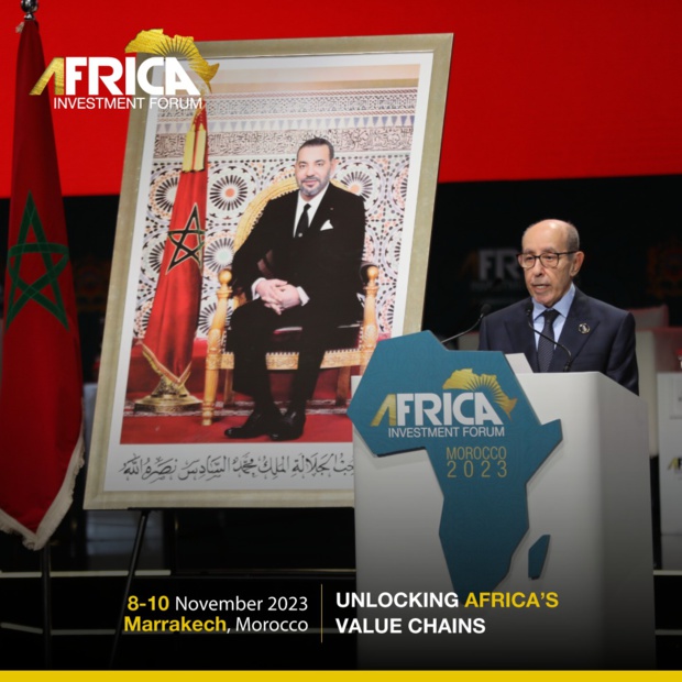 Omar Kabbaj, ancien président de la BAD et conseiller spécial de sa Majesté Mohammed 6 a délivré le message de sa Majesté le roi Mohammed 6, à la cérémonie d’ouverture de l’AIF 2023 Omar Kabbaj, ancien président de la BAD et conseiller spécial de sa Majesté Mohammed 6 a délivré le message de sa Majesté le roi Mohammed 6, à la cérémonie d’ouverture de l’AIF 2023