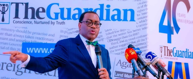 Le président de la Bad Akinwumi Adesina lors du 40e anniversaire du Guardian : « Si nous gérons bien nos ressources naturelles, l’Afrique n’a aucune raison d’être pauvre » Le président de la Bad Akinwumi Adesina lors du 40e anniversaire du Guardian : « Si nous gérons bien nos ressources naturelles, l’Afrique n’a aucune raison d’être pauvre »