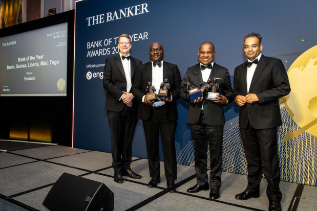 Trophées The Banker 2023 : Cinq filiales de Ecobank remportent le prix de la banque de l’année Trophées The Banker 2023 : Cinq filiales de Ecobank remportent le prix de la banque de l’année