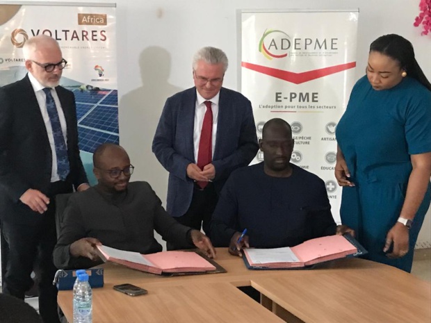 Accès des Pme aux énergies renouvelables : L’Adepme et Voltares Africa signent un partenariat Accès des Pme aux énergies renouvelables : L’Adepme et Voltares Africa signent un partenariat